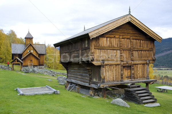 Uvdal Stavkirke, Norway Stock photo © phbcz