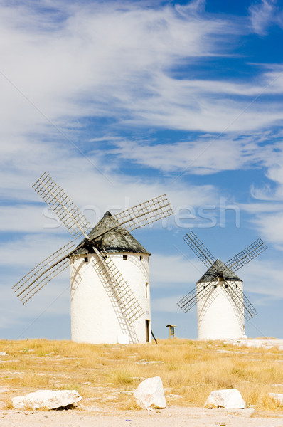 Espanha viajar moinho de vento moinho ao ar livre fora Foto stock © phbcz