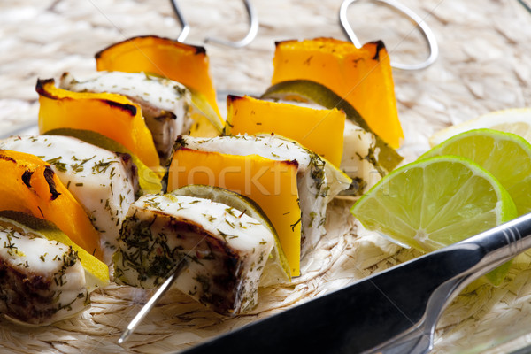 fish skewers Stock photo © phbcz