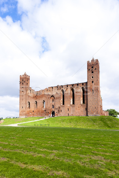 Foto stock: Ruinas · castillo · Polonia · edificio · viaje · arquitectura