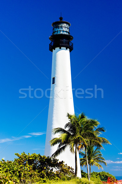 Cape Florida Lighthouse, Key Biscayne, Miami, Florida, USA Stock photo © phbcz