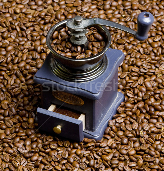 Café moulin grains de café boire boissons fraîches [[stock_photo]] © phbcz