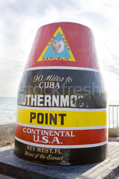 Southernmost Point marker, Key West, Florida, USA Stock photo © phbcz