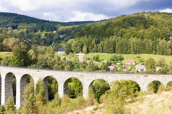 railway viaduct Novina, Krystofovo Valley, Czech Republic Stock photo © phbcz