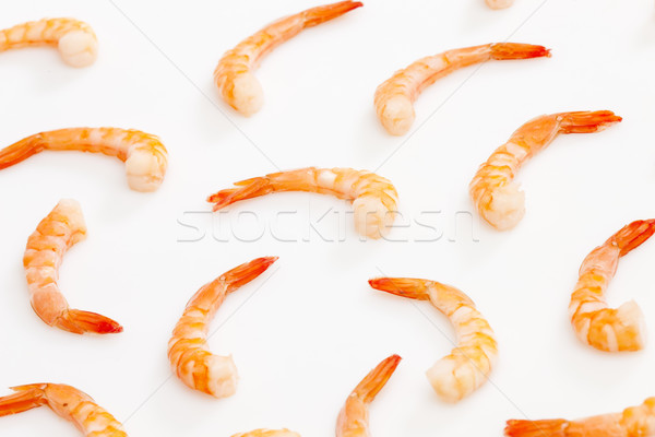 still life of raw prawns Stock photo © phbcz