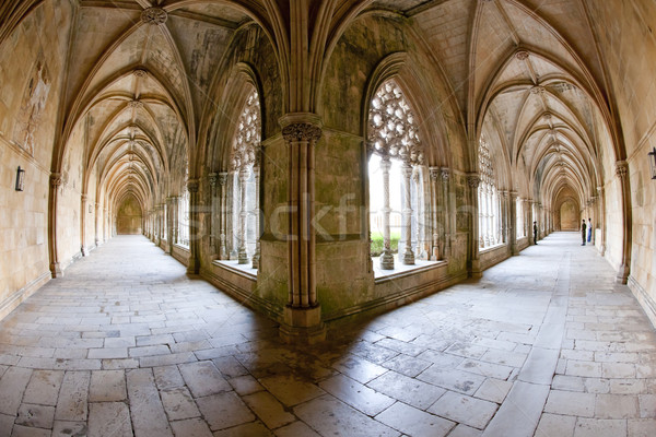 Royal cloister of Santa Maria da Vitoria Monastery, Batalha, Est Stock photo © phbcz