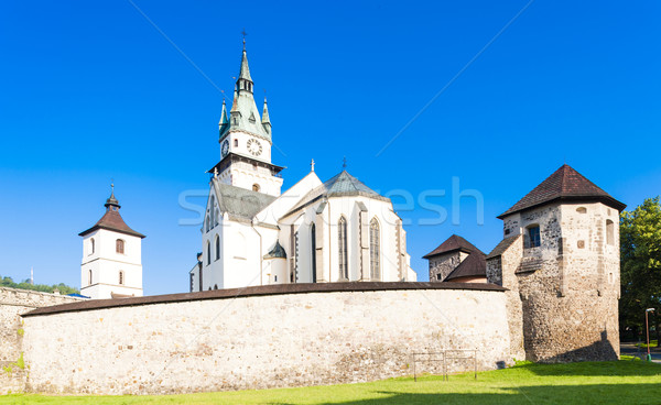 Stock photo: castle and church of Saint Catherine, Kremnica, Slovakia