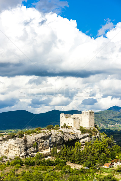 ruins of castle in Vaison-la-Romaine, Provence, France Stock photo © phbcz