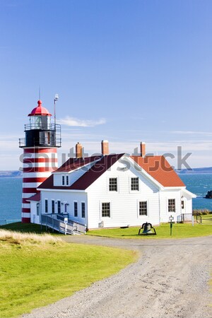 Ouest tête phare Maine USA bâtiment Photo stock © phbcz