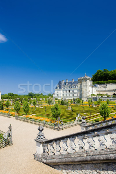 Stockfoto: Kasteel · tuin · centrum · Frankrijk · reizen · architectuur