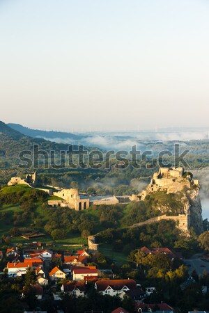 ruins of Devin Castle, Slovakia Stock photo © phbcz