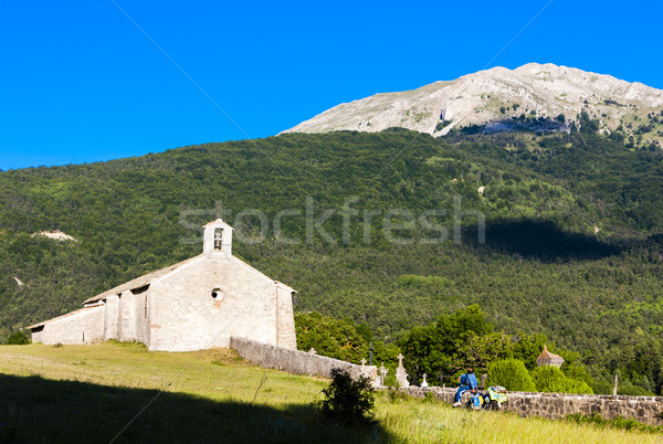 Chapel Notre-Dame near Vergons, Provence, France Stock photo © phbcz