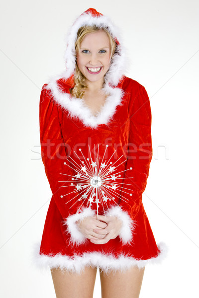 Stock photo: Santa Claus with Christmas decoration