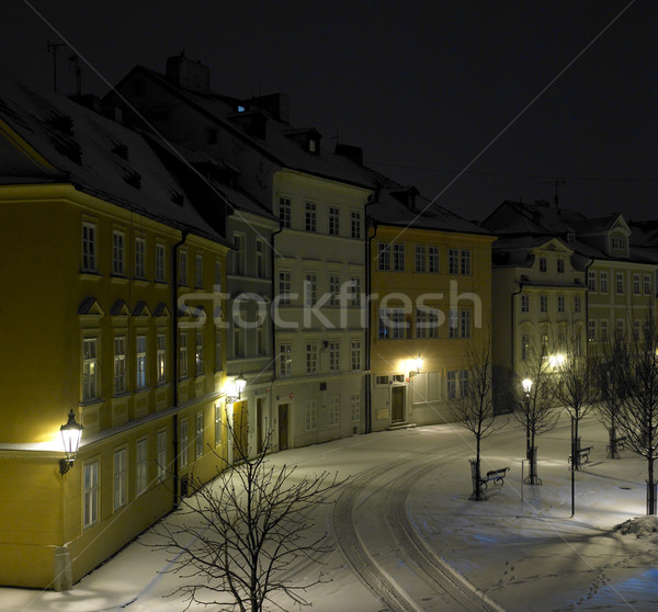 Kampa at night, Prague, Czech Republic Stock photo © phbcz