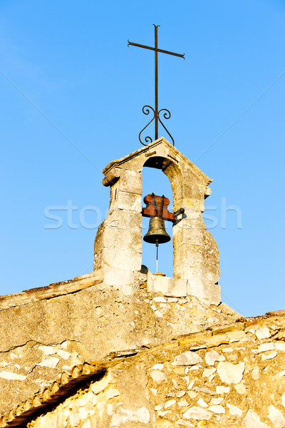 bell tower of Chapel St. Sixte near Eygalieres, Provence, France Stock photo © phbcz