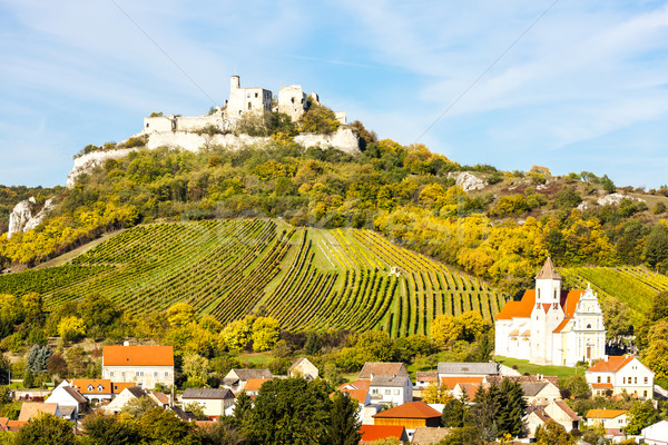 ruins of Falkenstein Castle in autumn, Lower Austria, Austria Stock photo © phbcz