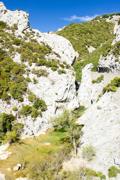 Galamus Gorge, Languedoc-Roussillon, France Stock photo © phbcz