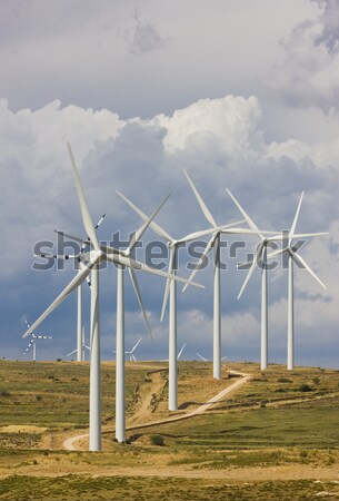 wind turbines, Aragon, Spain Stock photo © phbcz