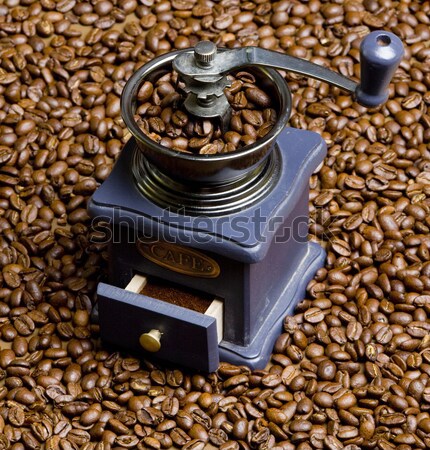 coffee mill with coffee beans Stock photo © phbcz