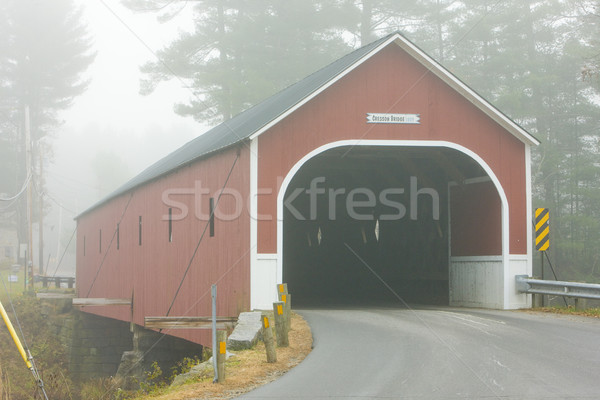 Stockfoto: Gedekt · brug · New · Hampshire · USA · reizen · gebouwen