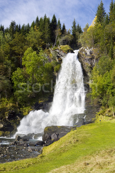 Cascade Norvège eau paysages automne écouter [[stock_photo]] © phbcz