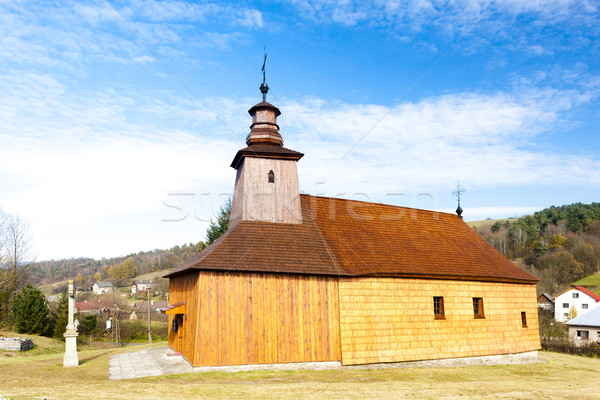 wooden church, Krive, Slovakia Stock photo © phbcz