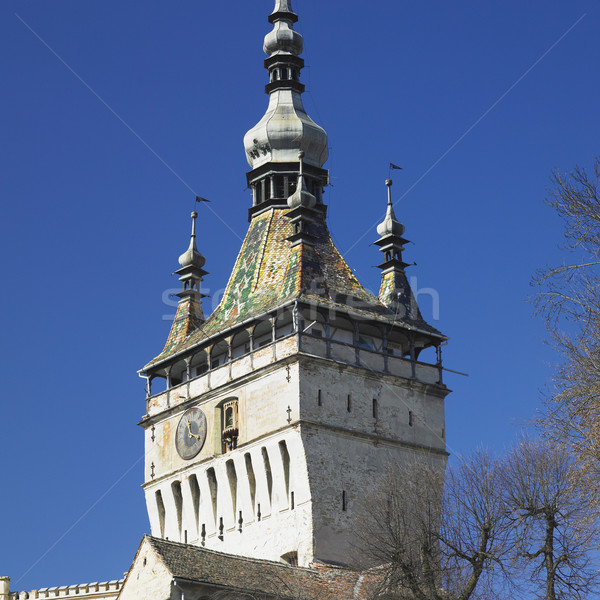 Tower of the Clock, Sighisoara, Transylvanie, Romania Stock photo © phbcz