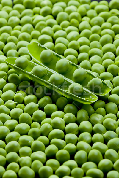 Stock fotó: Hüvely · zöldborsó · háttér · zöldségek · zöldség · közelkép