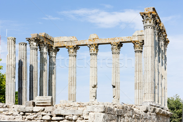 Stock photo: Roman temple of Diana, Evora, Alentejo, Portugal