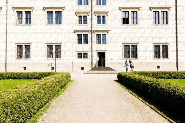 Palacio República Checa edificio arquitectura Europa aire libre Foto stock © phbcz