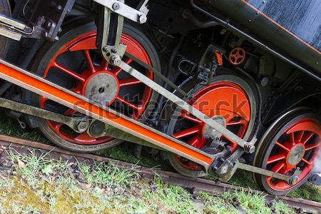 detail of steam locomotive, Czech Republic Stock photo © phbcz