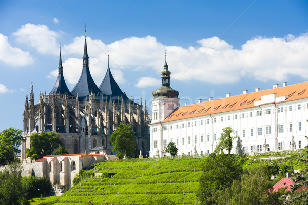 Cathedral of St. Barbara and Jesuit College, Kutna Hora, Czech R Stock photo © phbcz