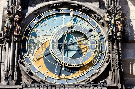 detail of Horloge, Old Town Hall, Prague, Czech Republic Stock photo © phbcz