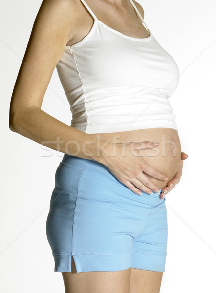 detail of pregnat woman Stock photo © phbcz