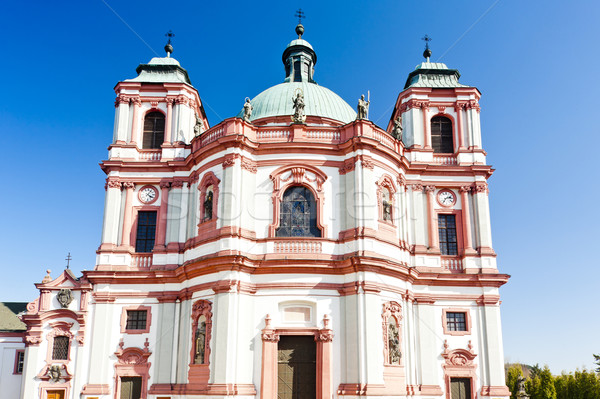 Bazilika Csehország épület építészet kint történelmi Stock fotó © phbcz