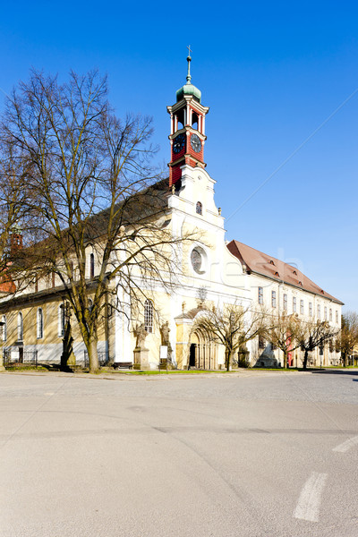 monastery's church of Virgin Mary assumption and benedictine mon Stock photo © phbcz