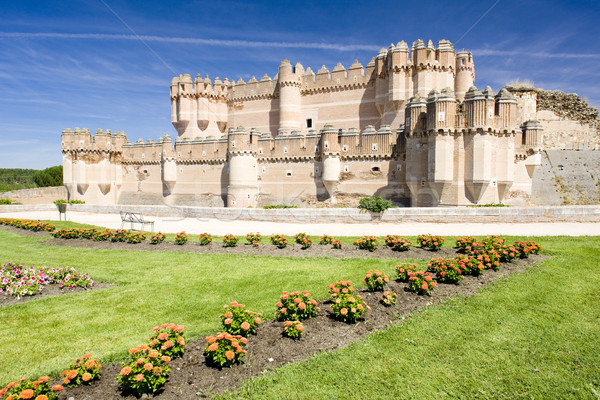 Coca Castle, Segovia Province, Castile and Leon, Spain Stock photo © phbcz