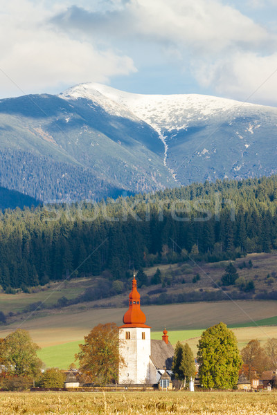 fortified church in Liptovske Matiasovce, Slovakia Stock photo © phbcz