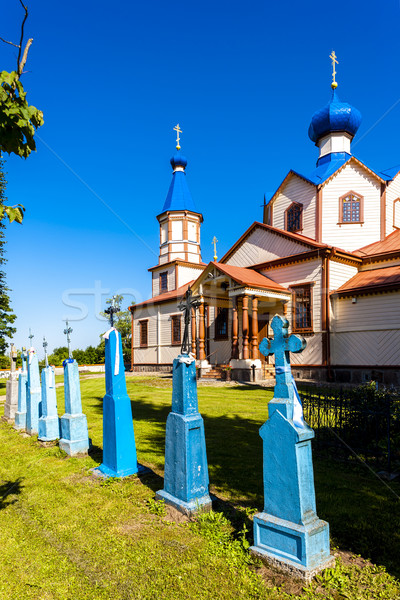 Ortodox biserică constructii mormânt Imagine de stoc © phbcz