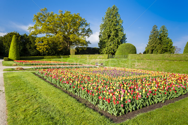 Stock photo: garden of Lednice Palace, Czech Republic