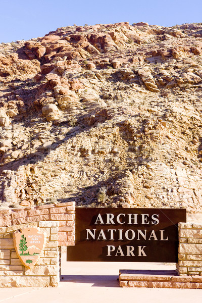 entrance, Arches NP, Utah, USA Stock photo © phbcz