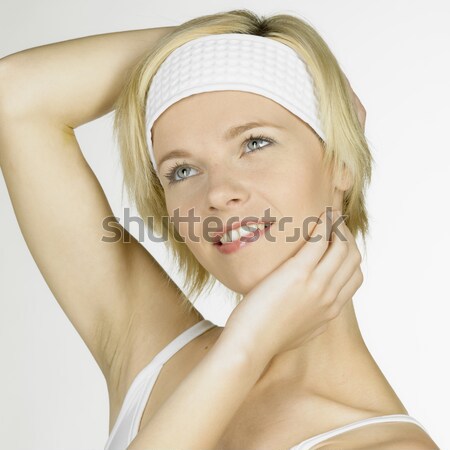 Zdjęcia stock: Kobieta · ręcznik · głowie · zdrowia · młodych · sam