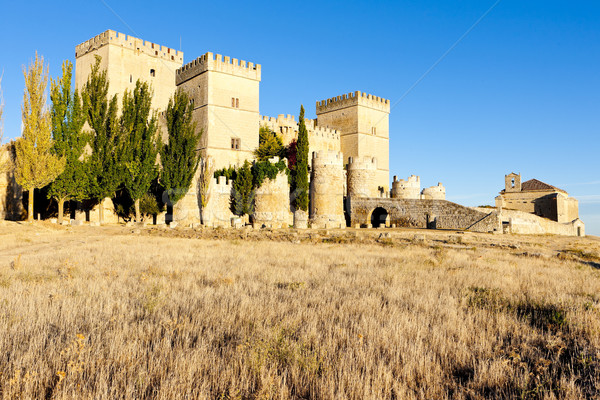 Castle of Ampudia, Castile and Leon, Spain Stock photo © phbcz