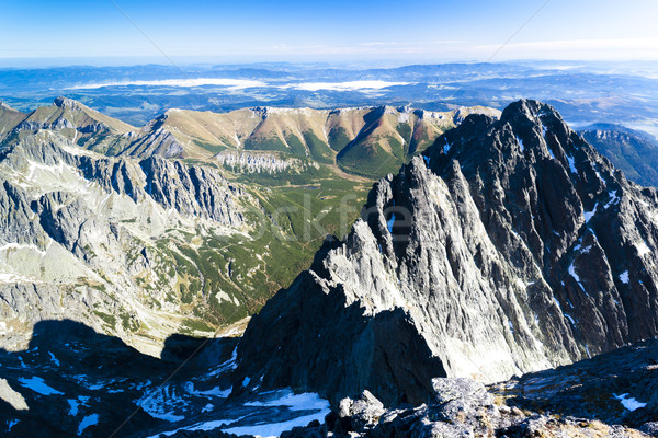 view from Lomnicky Peak, Vysoke Tatry (High Tatras), Slovakia Stock photo © phbcz