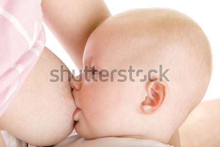 Bebé mujer familia amor ninos nino Foto stock © phbcz