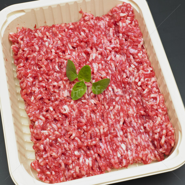 minced beef meat Stock photo © phbcz