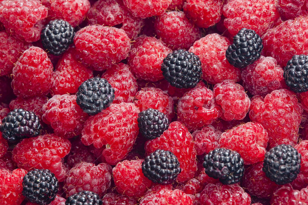 raspberries and blackberries Stock photo © phbcz