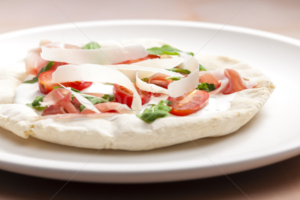 homemade pizza Primavera Stock photo © phbcz