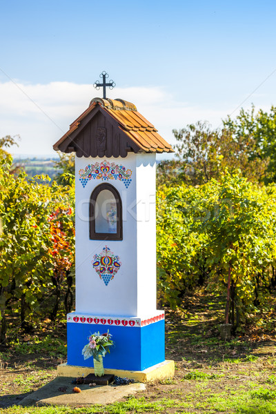 God's torture with vineyard near Nechory, Czech Republic Stock photo © phbcz