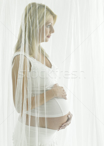 pregnat woman''s portrait Stock photo © phbcz